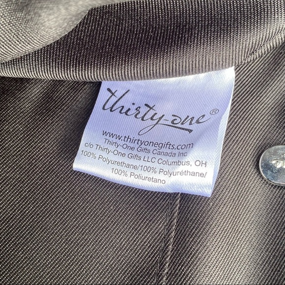 NWOT Thirty-One Black Faux Leather Backpack - Picture 10 of 12